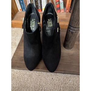 Brand New, no box Loriblu Women's 39 US 9 Black Suede Pump Heels